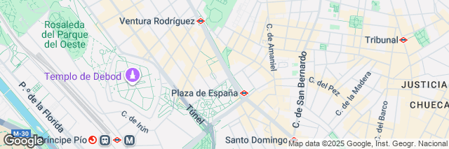 Google Maps Madrid Plaza de Espana, Calle de la Princesa 1, Madrid, 28008, Spain